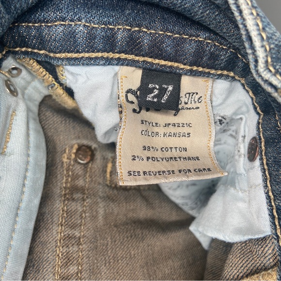 Miss Me Denim Blue Jeans Women’s 27 Rhinestone Bootcut Camouflage Distressed - Picture 8 of 16